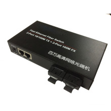 40km 10/100 / 1000m Dual Fiber Media Converter